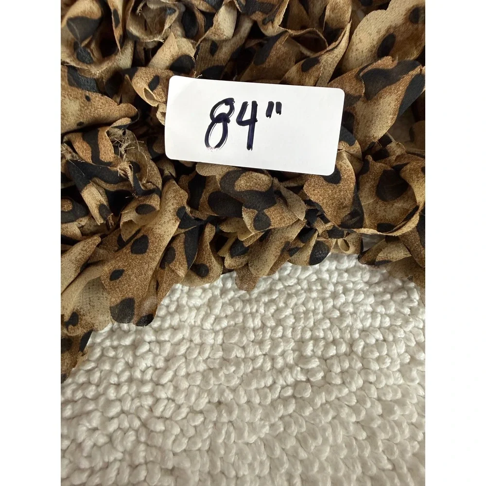 Chic‎ Ruffle Leopard Print Scarf Shawl Wrap